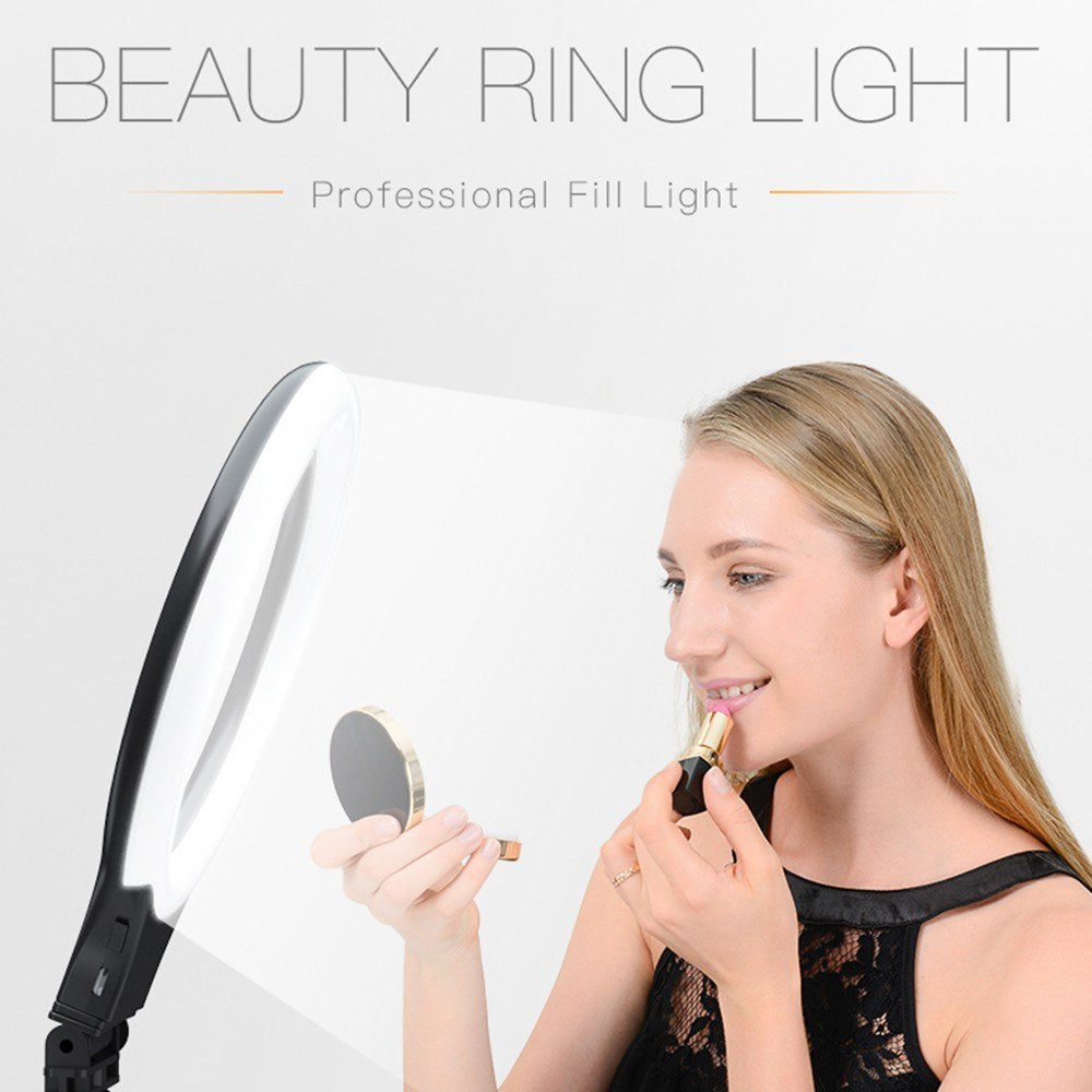 DC 5V 16.7W Fill Light Selfie Camera Lamp USB Powered Adjustable Brightness Dimmable - White/with Clip