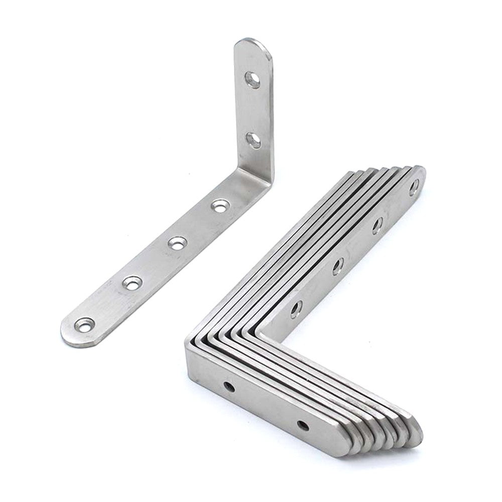 Corner Brace Set Right Angle Fastener Corner Bracket for Furniture Shelves - 8Pcs