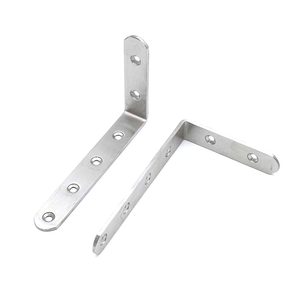 Corner Brace Set Right Angle Fastener Corner Bracket for Furniture Shelves - 8Pcs