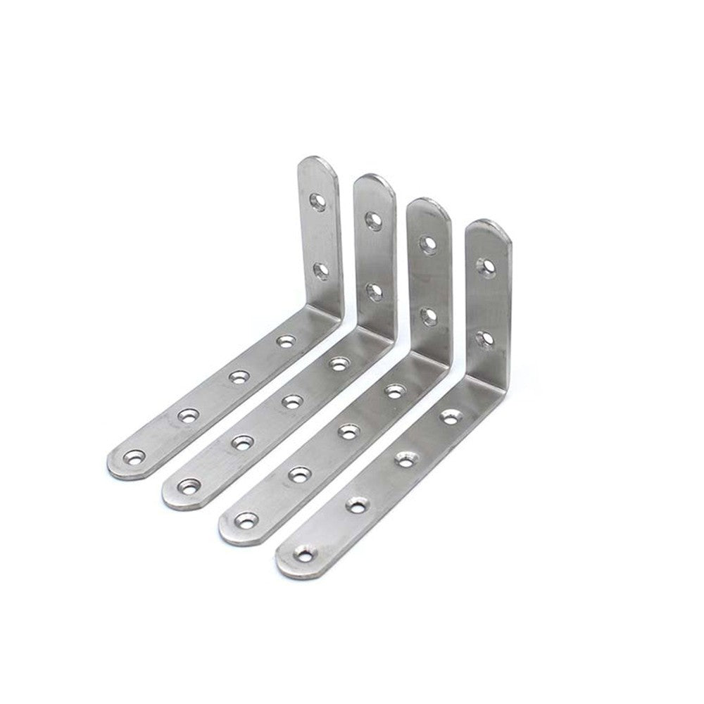 Corner Brace Set Right Angle Fastener Corner Bracket for Furniture Shelves - 4Pcs