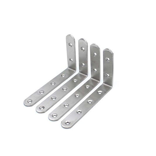 Corner Brace Set Right Angle Fastener Corner Bracket for Furniture Shelves - 4Pcs