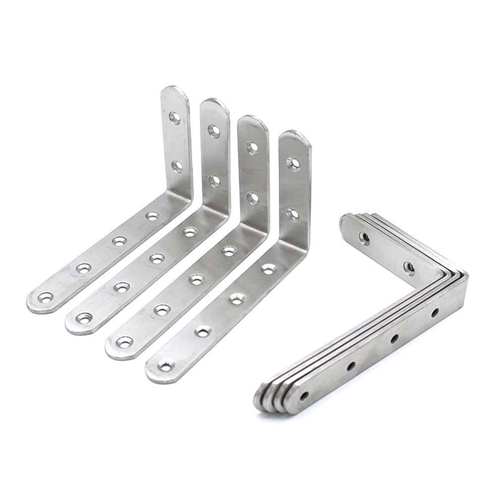 Corner Brace Set Right Angle Fastener Corner Bracket for Furniture Shelves - 4Pcs