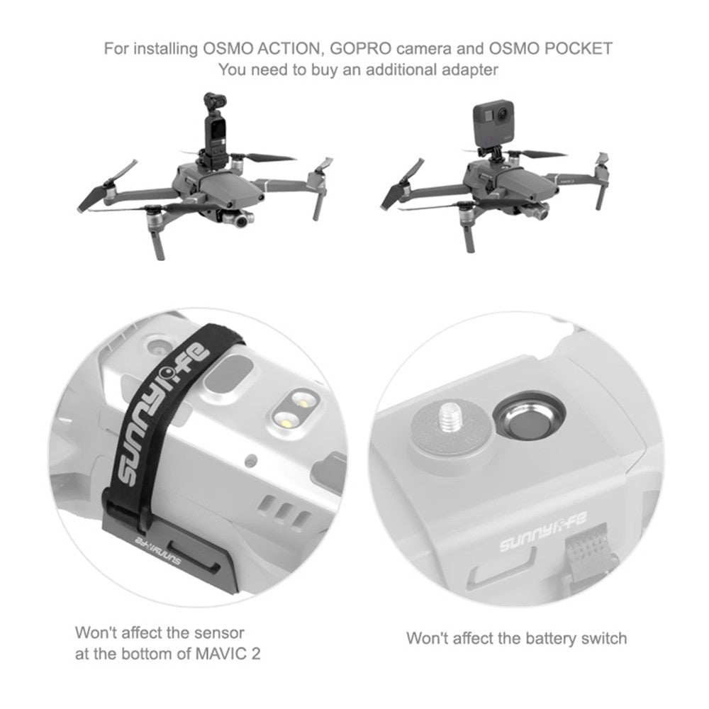 Camera Bracket LED Light Holder Camera Mount for DJI Mavic 2 Drone