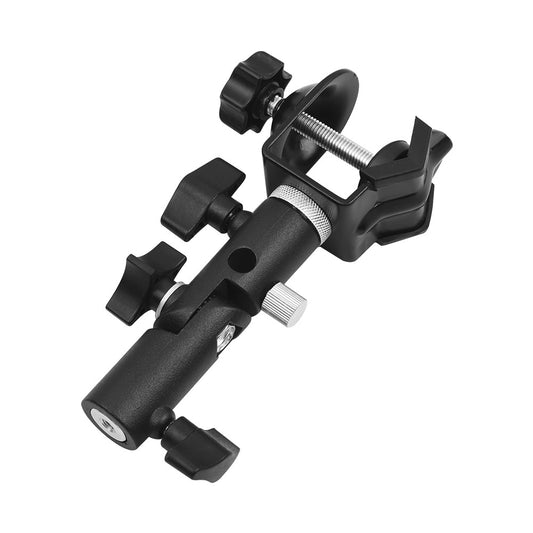 Multi-functional C-Clamp Clip Mount and Light Stand Bracket - 1PC