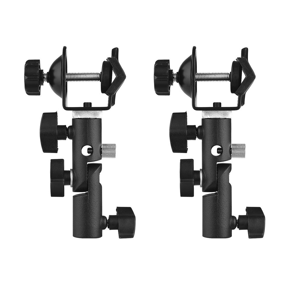 Multi-functional C-Clamp Clip Mount and Light Stand Bracket - 2PCS
