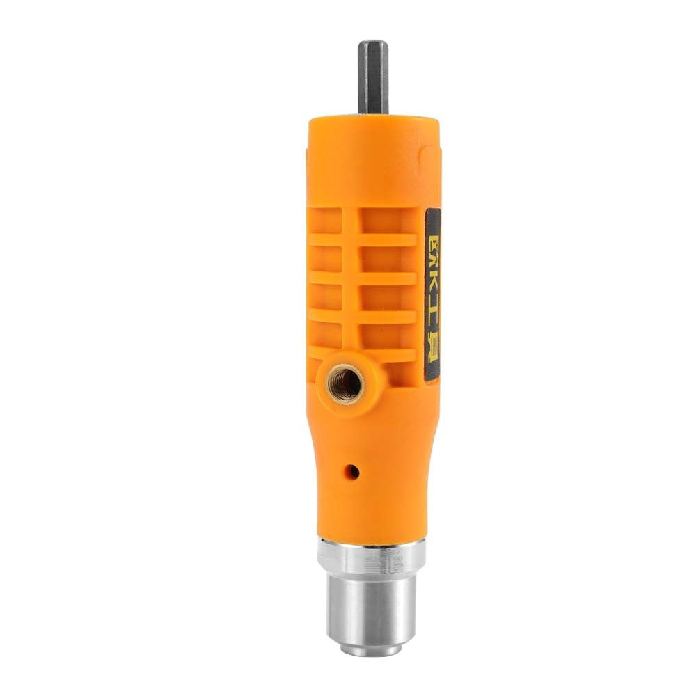 Electric Rivet Nut Machine Riveting Tool Cordless Riveting Drill Adapter Riveter Insert Nut Tools Suitable for 2.4-4.8mm Rivets Interface - Orange