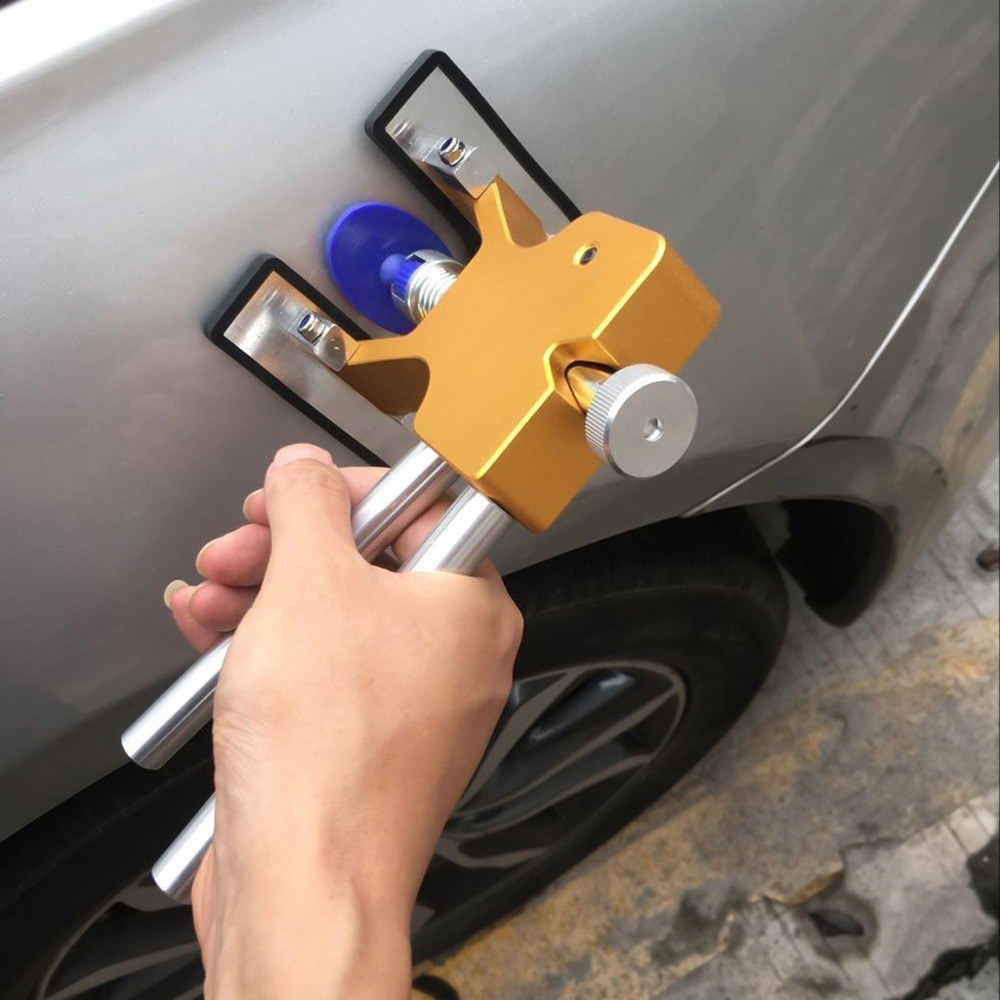 Paintless Dent Repair Tool Sets Adjustable Dent Lifter Repair Tool Kits - Gold
