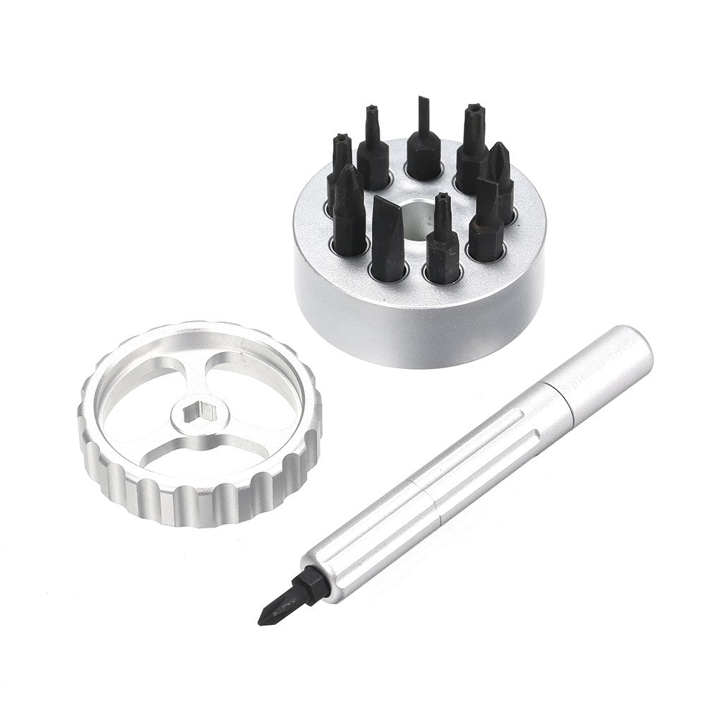 Multi-function Screwdriver Mini Smart Precision Screwdriver Repair Tool Spinner Drive - Silver