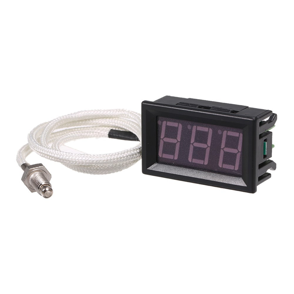 XH-B310 Industrial Digital Thermometer 12V Temperature Meter K-type M6 Thermocouple Tester - Green