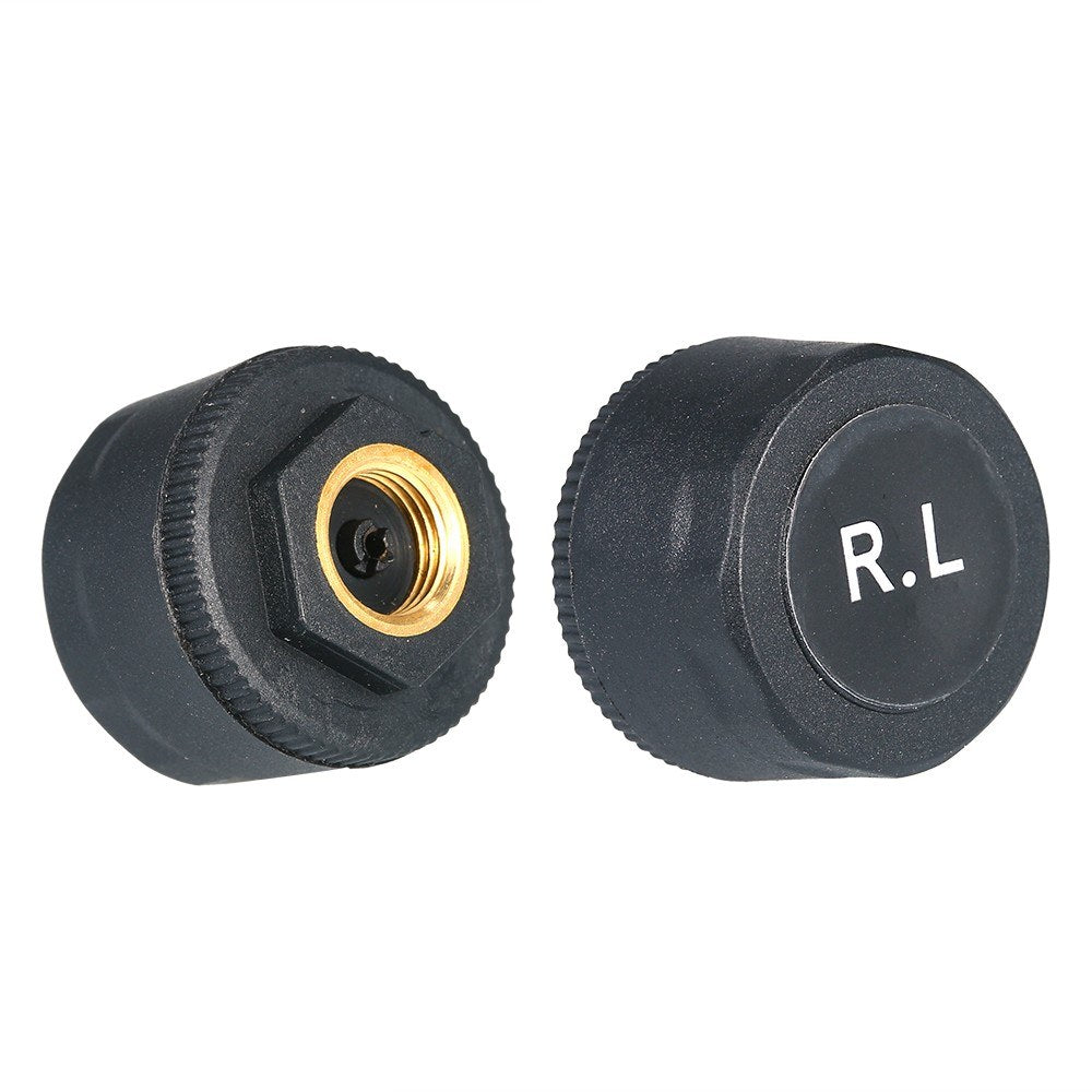 Tire Pressure Monitoring System for Android Navigation with 4 External Sensors Real-time Display - Black