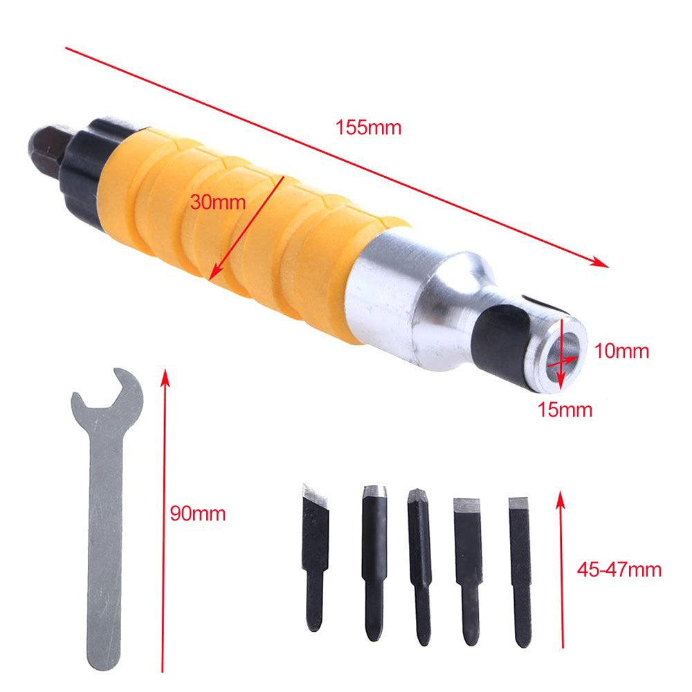 Electric Chisel Carving Tool Woodworking Woodcut Hand Carving Machine - EU Plug