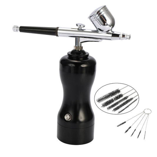 Mini Portable Beautiful Airbrush Set Small Spray Pump Pen Set Air Compressor Kit for Art Painting Tattoo Craft - Black Spray Pump