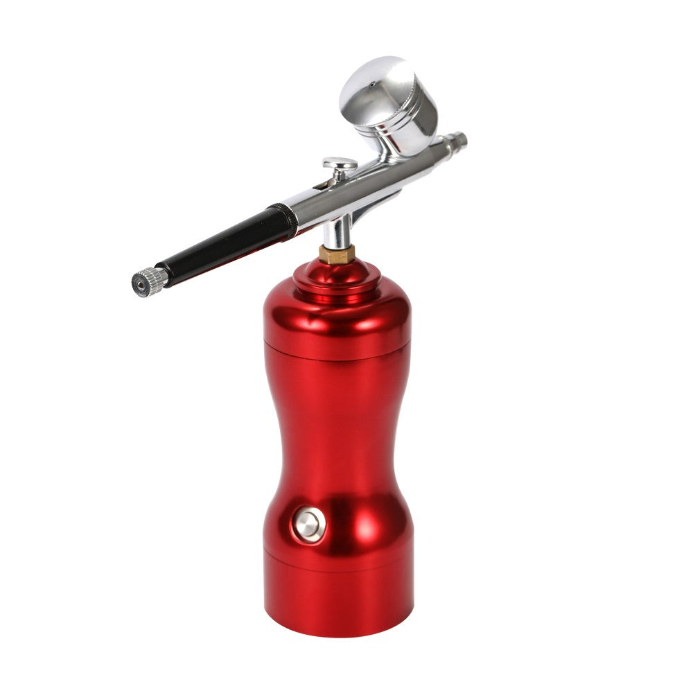 Mini Portable Beautiful Airbrush Set Small Spray Pump Pen Set Air Compressor Kit for Art Painting Tattoo Craft - Red Spray Pump