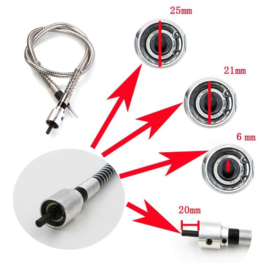 Professional Wood Chisel Extension Set Flexible Quick Change Woodworking Tool - Type 2