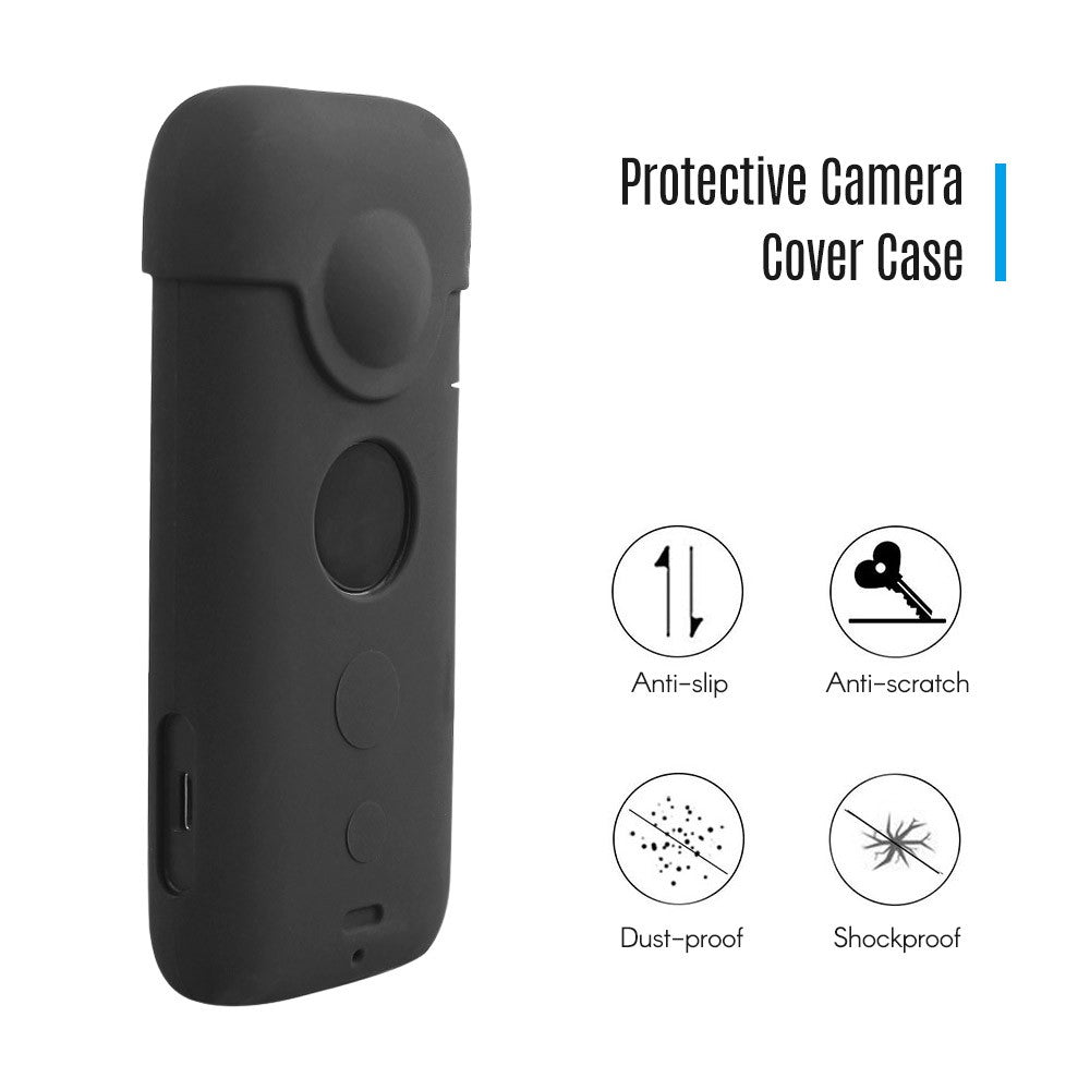 Silicone Camera Case Protector with Lens Protecting Cover for Insta360 One X Action Camera Accessories