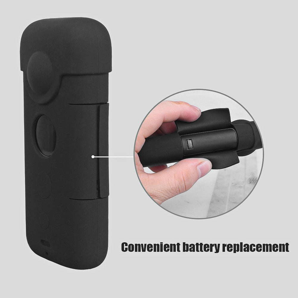 Silicone Camera Case Protector with Lens Protecting Cover for Insta360 One X Action Camera Accessories