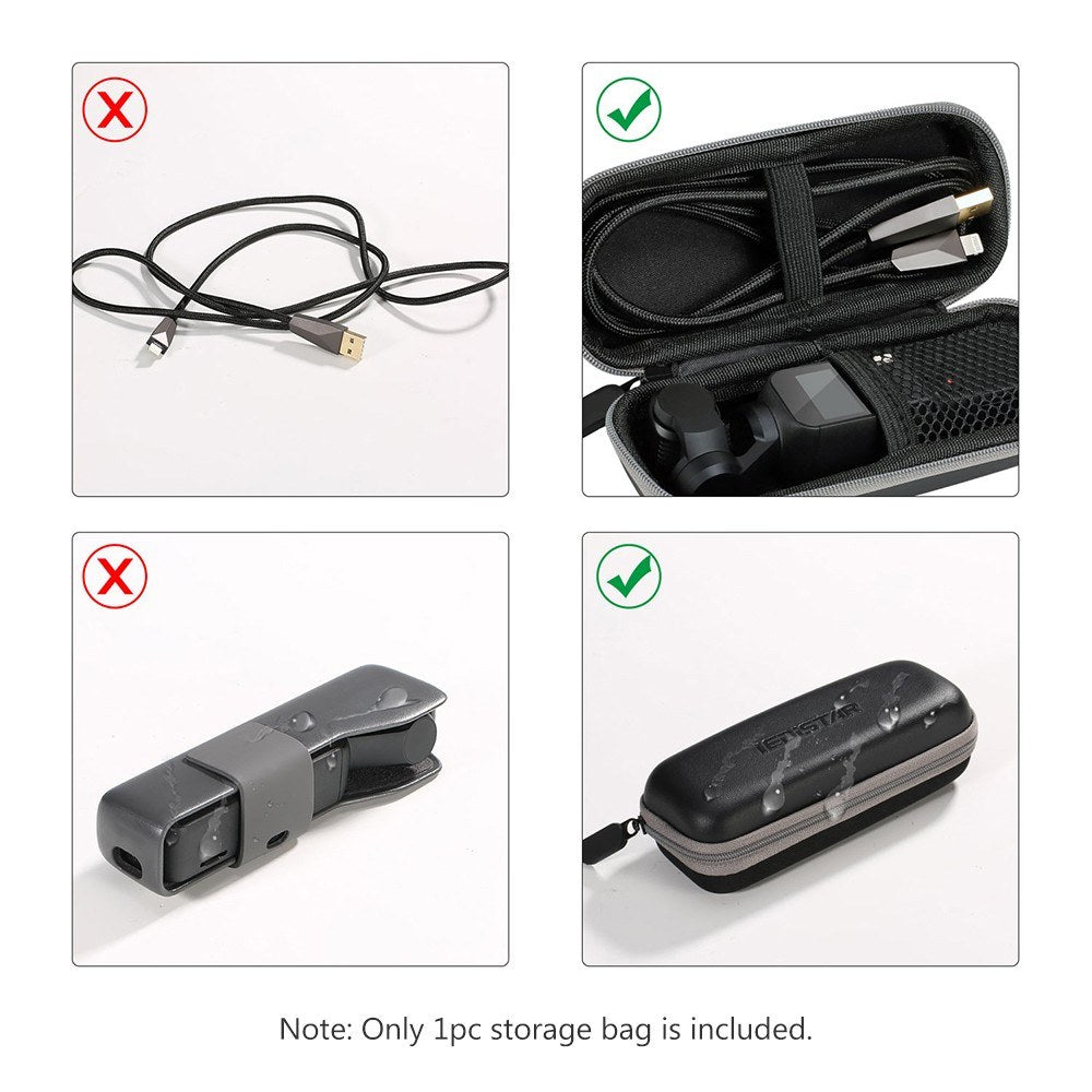 Mini Portable Storage Bag Storage Box Carrying Case Shell for DJI OSMO Pocket Handheld Gimbal and Accessories