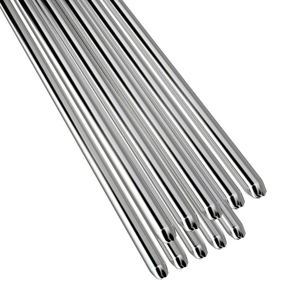 Low-Temperature Light Portable Aluminum Welding Wire Flux Cored 2mm*500mm Al-Mg Soldering Rod No Need Solder Powder - 10 Pcs