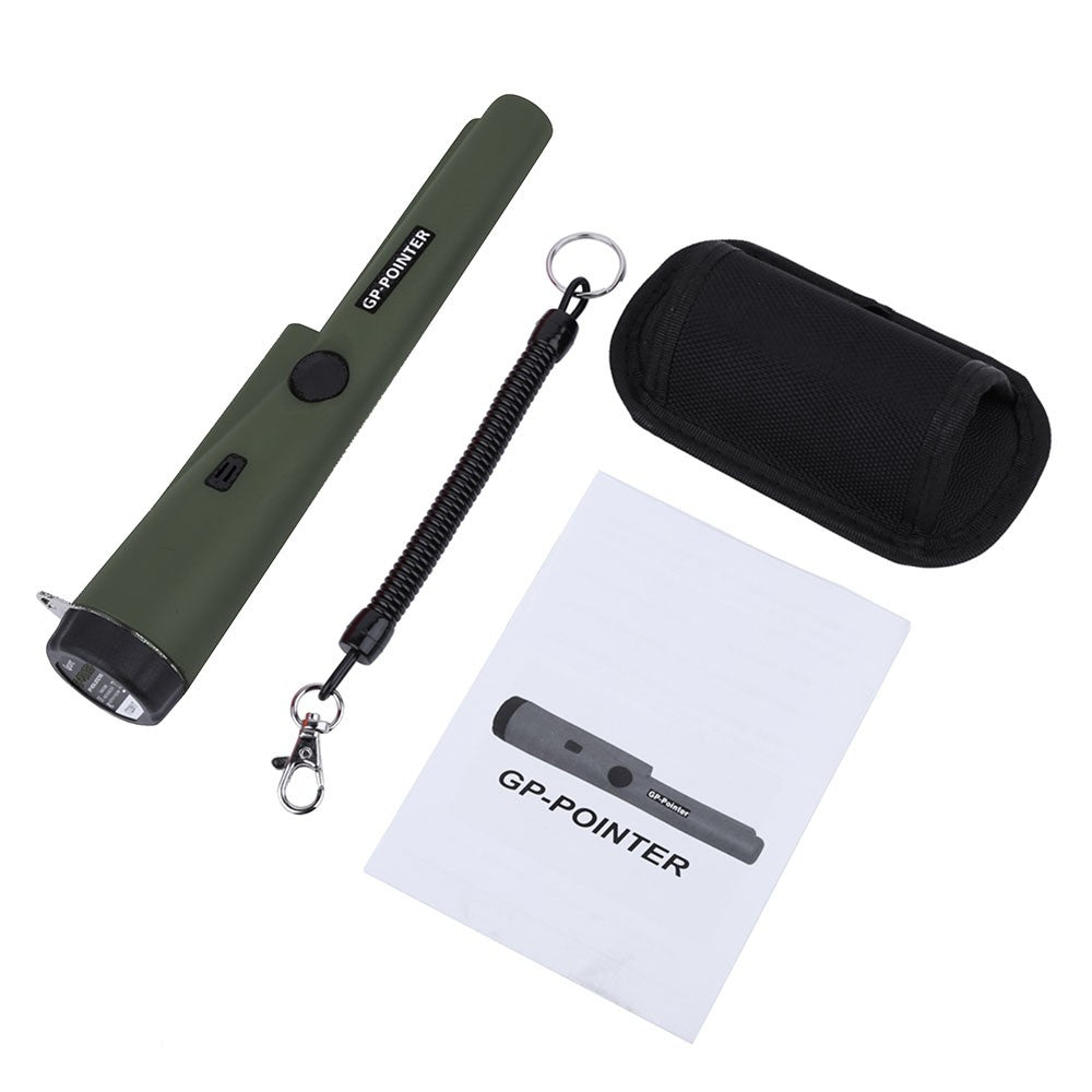 High Sensitivity Metal Detector Pin Pointer GP-PointerS GP360 All Metal Gold Finder Tool - Green