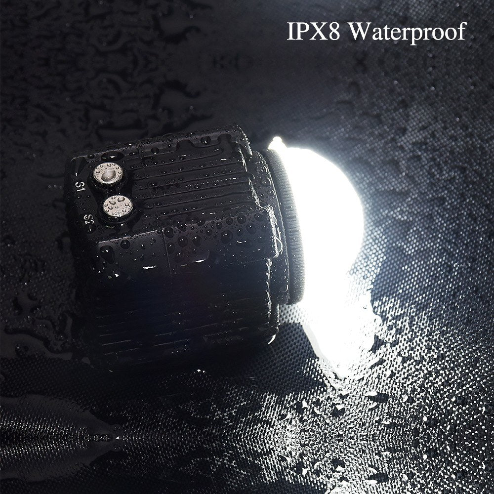 Mini Rechargeable LED Video Light Diving Photography Lamp Underwater 60M Waterproof IPX8 Camping Lighting for DJI Drone/ GoPro/  DSLR Cameras/ Camcorders/ Action Cameras/ Smartphone