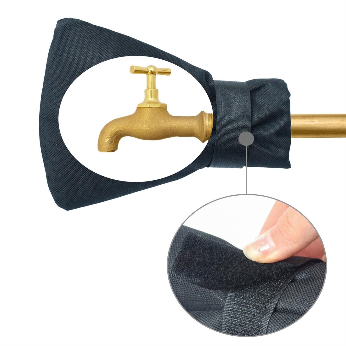 Outdoor Insulated Faucet Covers for Winter Outside Garden Faucet Socks for Freeze Protection Reusable Waterproof Spigot Cover