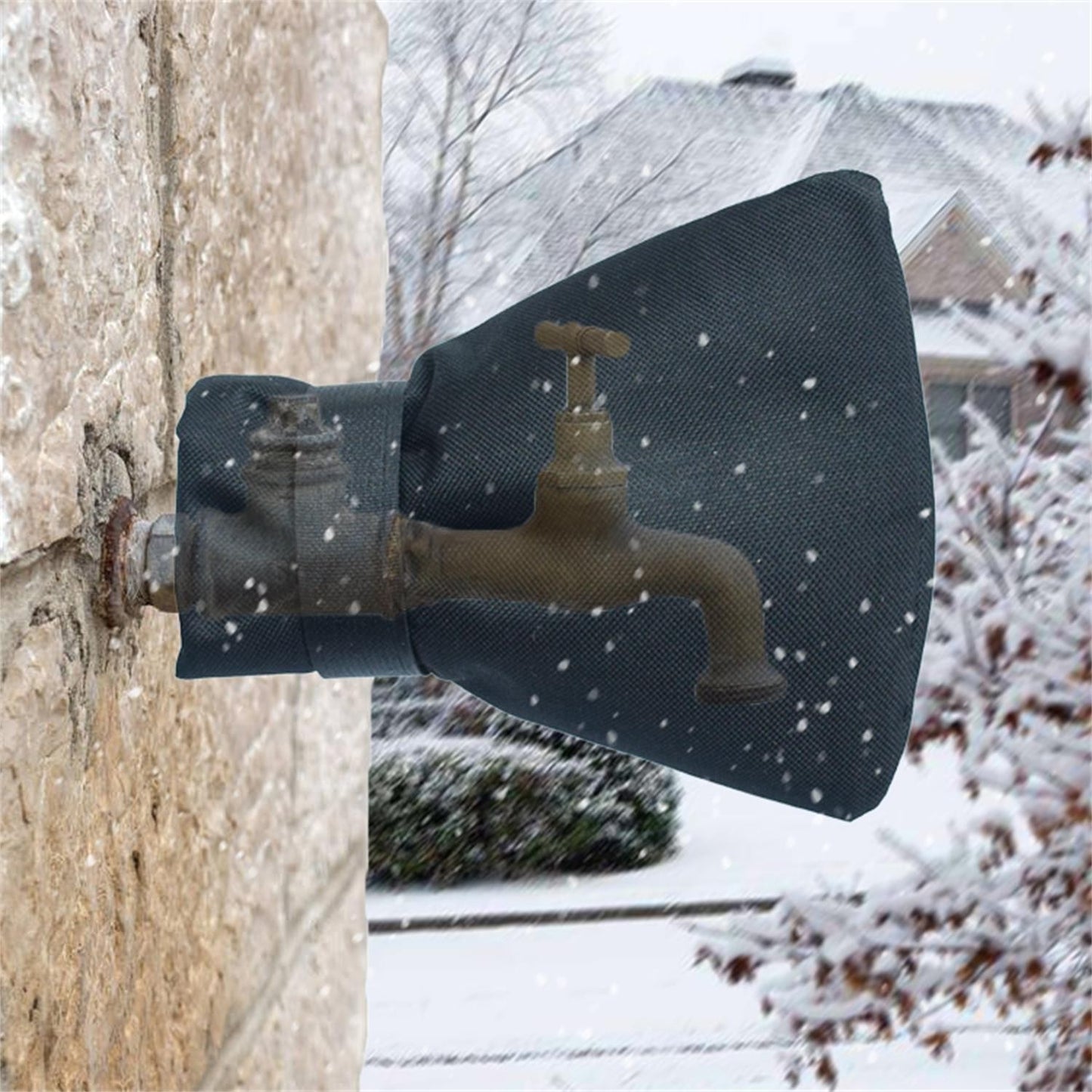 Outdoor Insulated Faucet Covers for Winter Outside Garden Faucet Socks for Freeze Protection Reusable Waterproof Spigot Cover