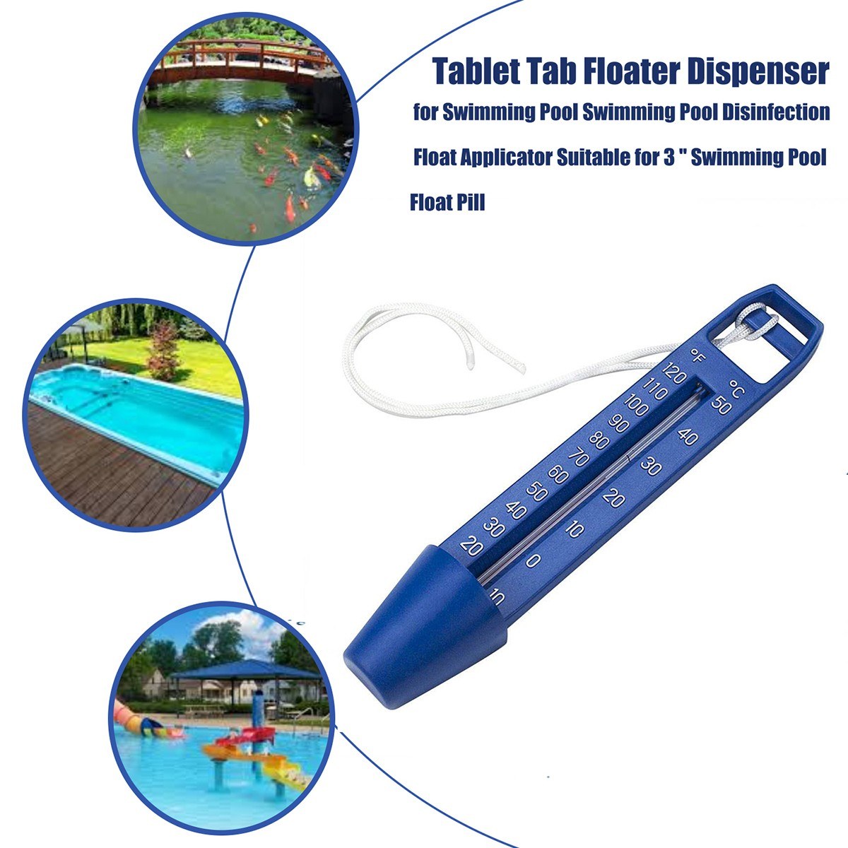 Pool Thermometer Premium Water Thermometers with Accurate Temperature Readings