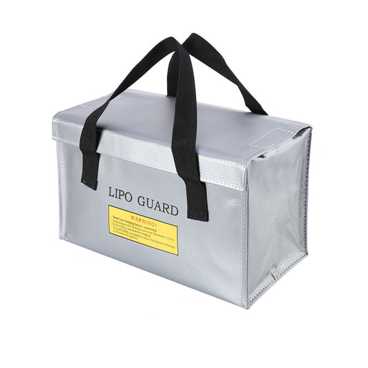Explosionproof Lipo Battery Safe Bag Guard for Battery Storage and Charging, Size: 260 x 130 x 150mm - Silver