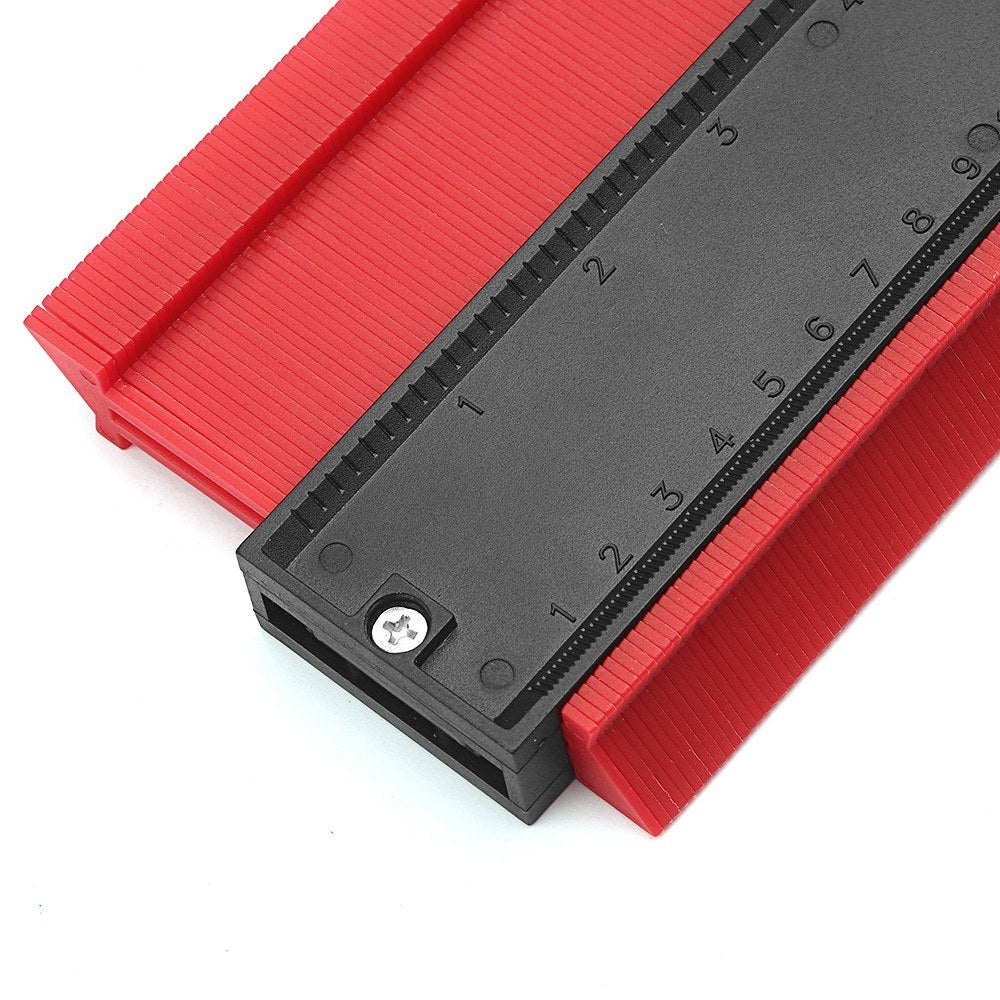 Universal Ruler &amp; Contour Gauge Duplicator Tool 6-Sided Multi Angle Measuring Tool 10-inch Profile Gauge Measure Ruler