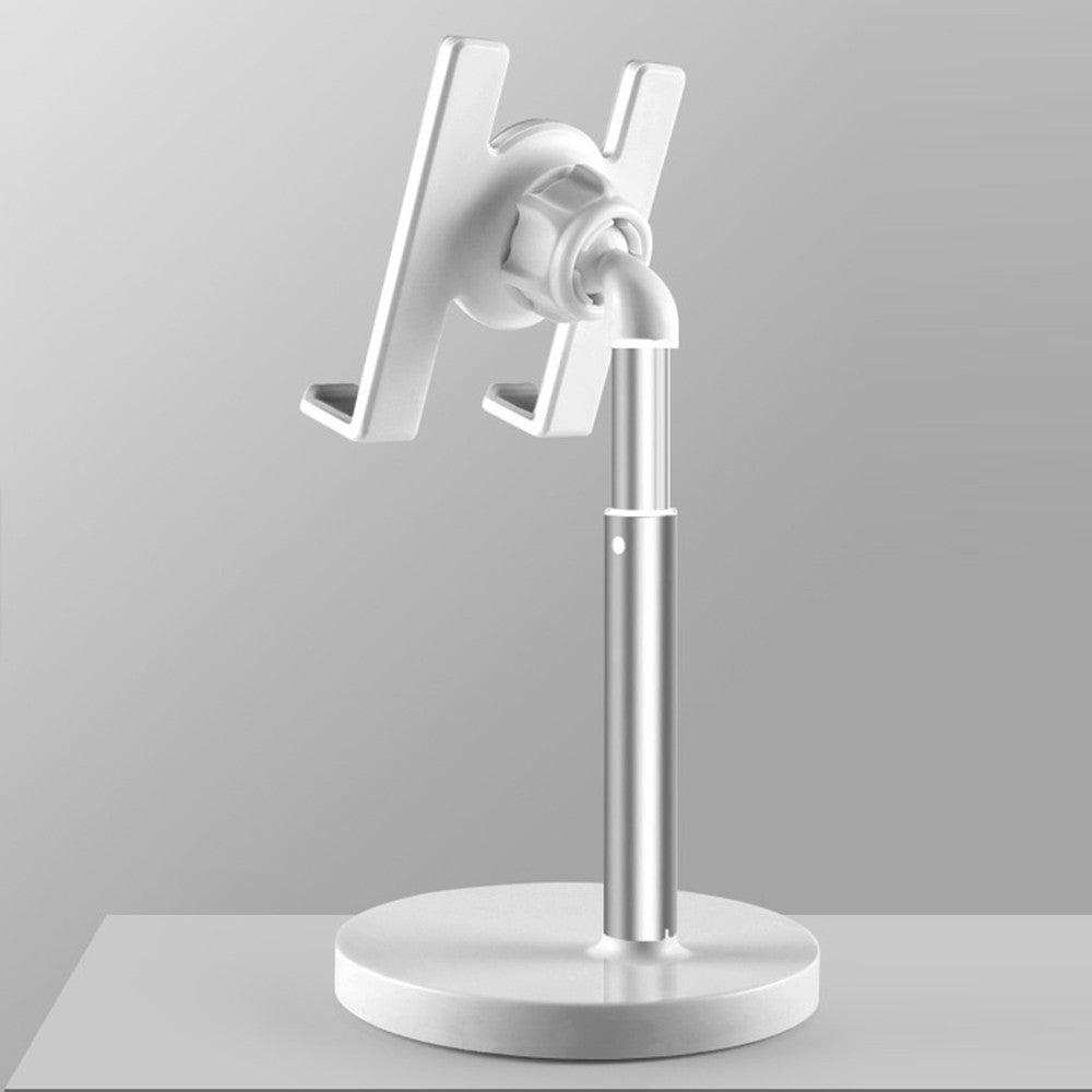 Liftable Aluminum Alloy Phone Stand for Desk / Bed Compatible with Cellphones and Tablets Smaller than 10 Inch - Silver/Liftable Phone Stand