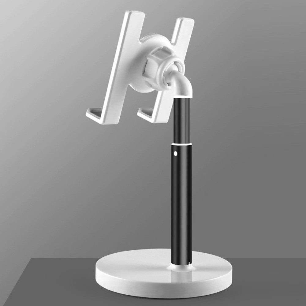 Liftable Aluminum Alloy Phone Stand for Desk / Bed Compatible with Cellphone and Tablet Smaller than 10 Inch - Black/Liftable Phone Stand
