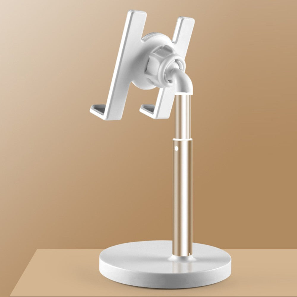 Liftable Aluminum Alloy Phone Stand for Desk / Bed Compatible with Cellphone and Tablet Smaller than 10 Inch - Gold/Liftable Phone Stand
