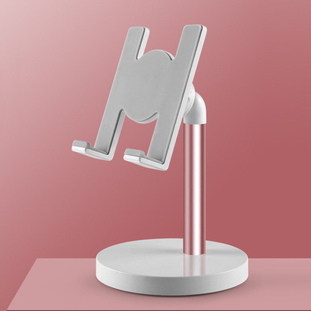 Aluminum Alloy Phone Stand for Desk / Bed Compatible with Cellphone and Tablet Smaller than 10 Inch - Pink/Standard Phone Stand