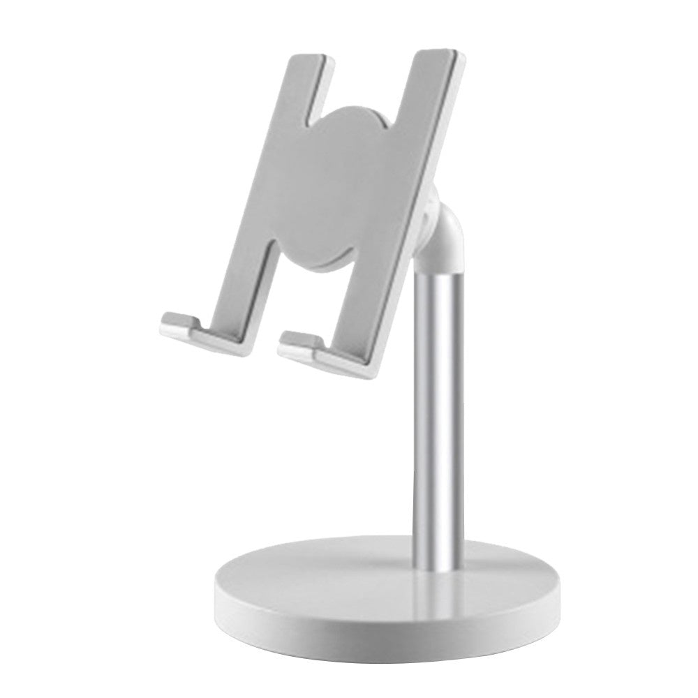 Aluminum Alloy Phone Stand for Desk / Bed Compatible with Cellphone and Tablet Smaller than 10 Inch - Silver/Standard Phone Stand