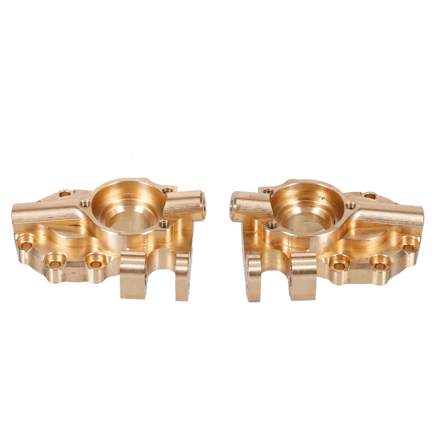 2PCS/Pack Brass Heavy Duty Front Steering Knuckle Set Compatible with TRAXXAS TRX4 1/10 RC Crawler