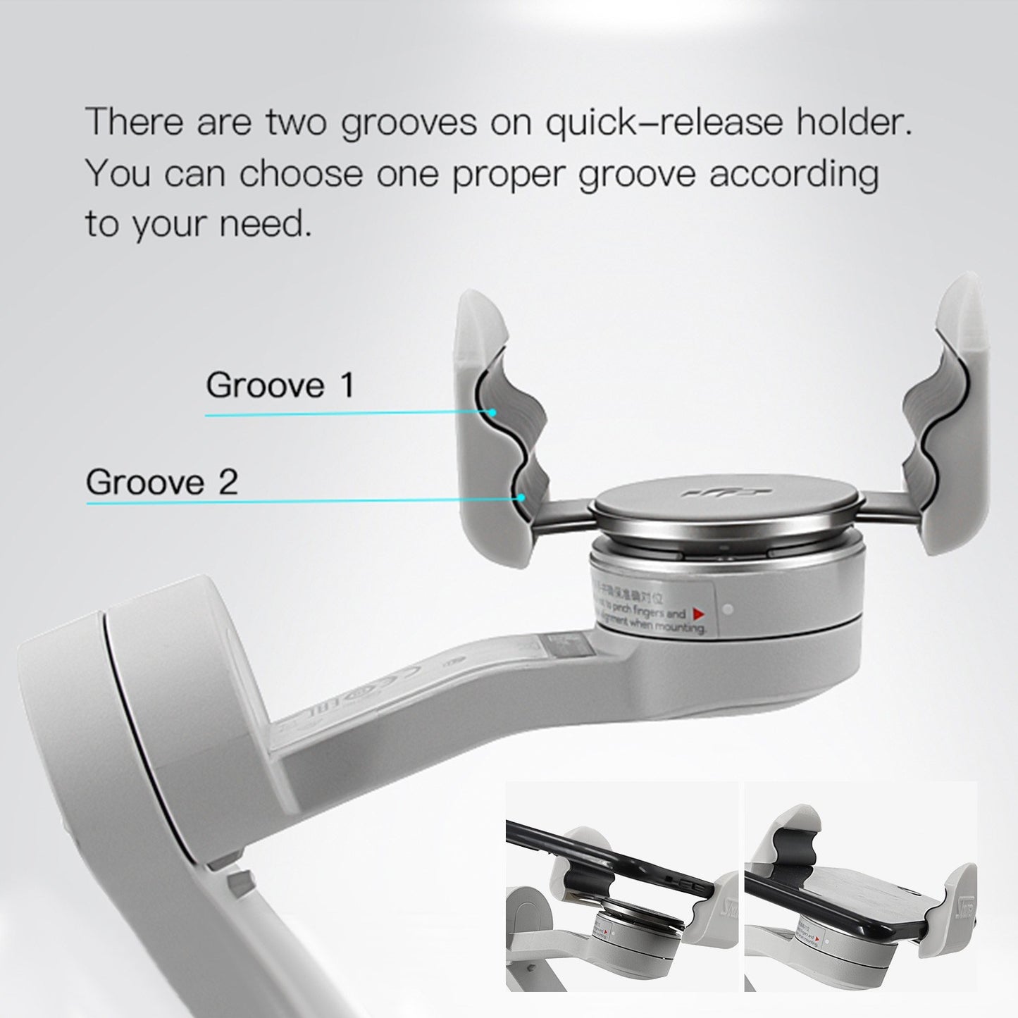 Extended Mobile Phone Holder Adjustable Clip Foldable Clamp for DJI OM4