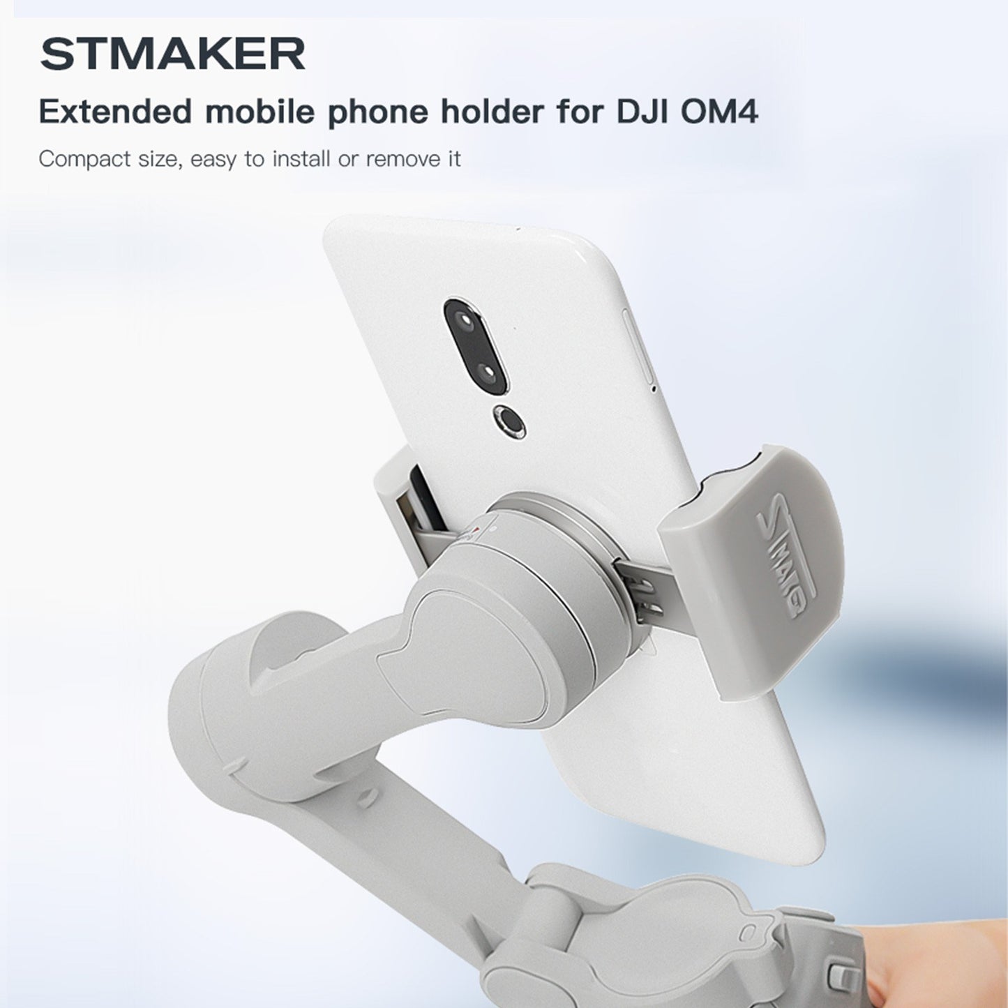 Extended Mobile Phone Holder Adjustable Clip Foldable Clamp for DJI OM4