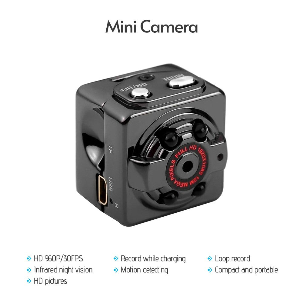 2MP Mini Micro Camera Full HD Video Cam Night Vision Audio Motion Detection for Home Security - 960P