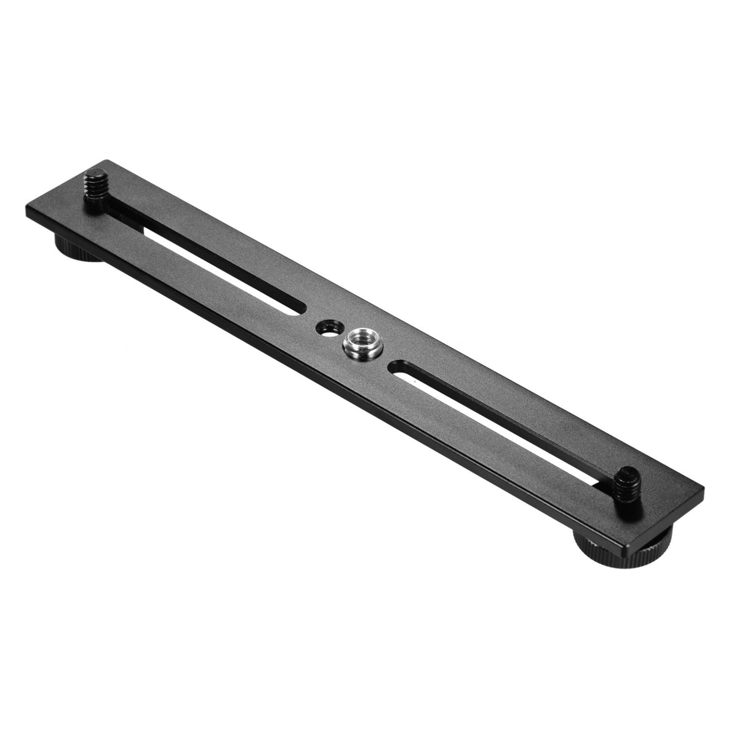 Dual Camera Mount Tripod Bracket Camera Flash Brackets Extension Bar with 1/4 Inch Screw for Camera DSLR LED Light Stand Microphone