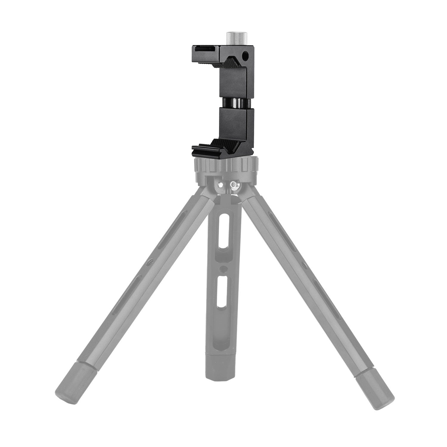 Tripod Mount Clamp Universal Phone Holder Clip with 1/4 Inch Screw Hole for Selfie Vlogging