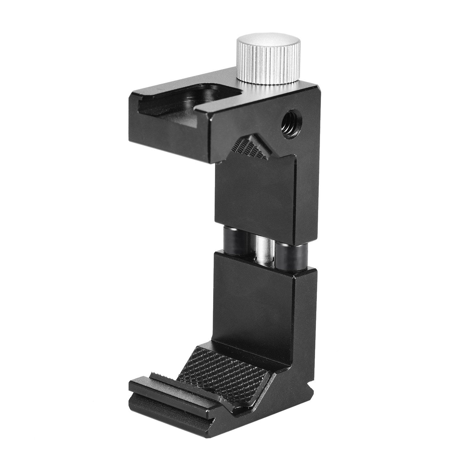 Tripod Mount Clamp Universal Phone Holder Clip with 1/4 Inch Screw Hole for Selfie Vlogging