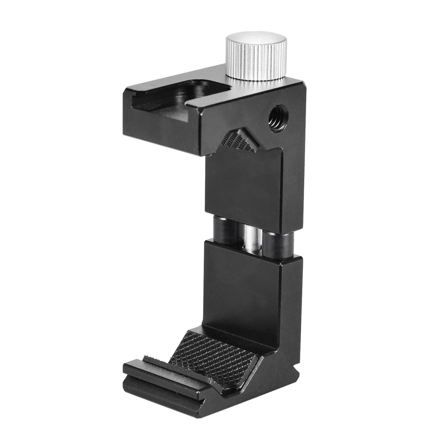 Tripod Mount Clamp Universal Phone Holder Clip with 1/4 Inch Screw Hole for Selfie Vlogging