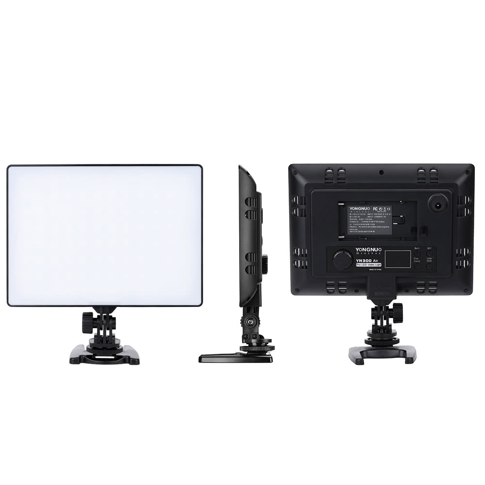 YONGNUO YN300 Air Pro LED Video Photography Camera Light Adjustable Color Temperature 3200K-5500K for Canon Nikon Pentax Sony Olympus