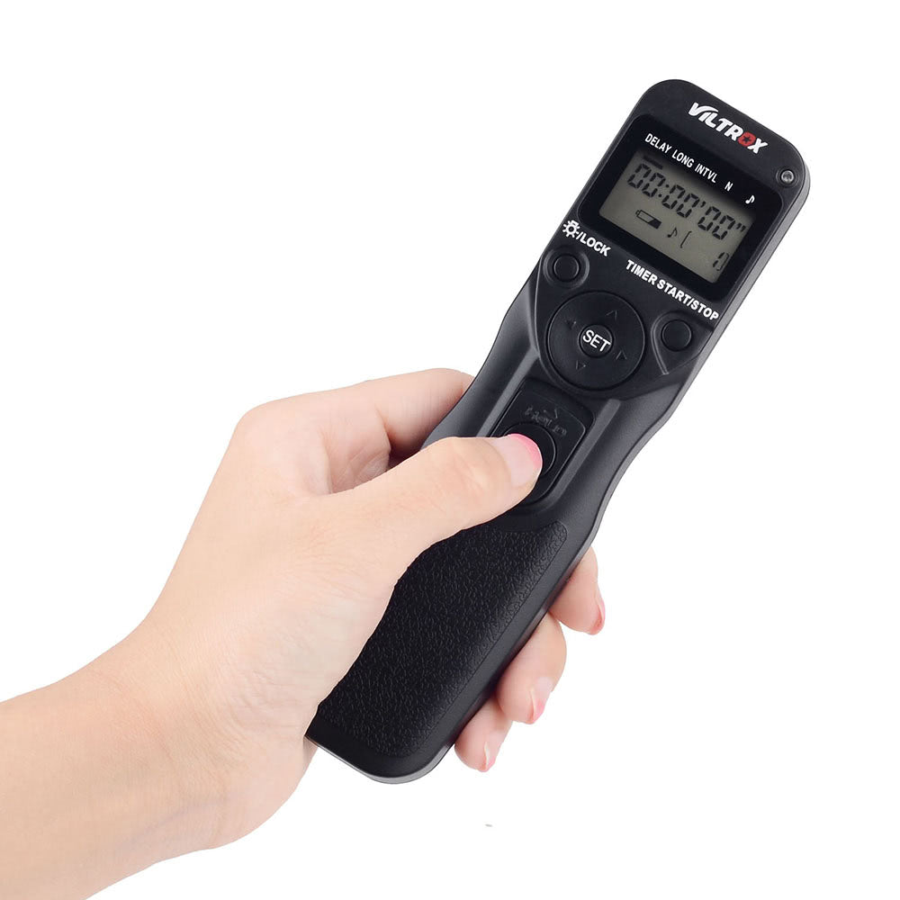 VILTROX Time Lapse Intervalometer Timer Remote Control Shutter with C3 Cable for Canon 1D Series 5D 5DII 5DIII 7D 10D 20D D30 40D 50D