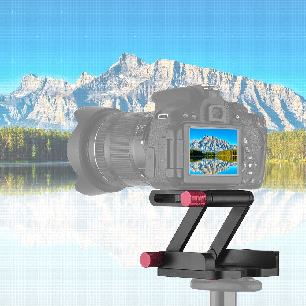 Flexible Z Type Tilt Head Tripod Ball Head Aluminum Alloy Camera Bracket for Canon Nikon Sony DSLR Camera Stabilizer with 1/4 Inch Screw Folding Quick Release Plate Holder