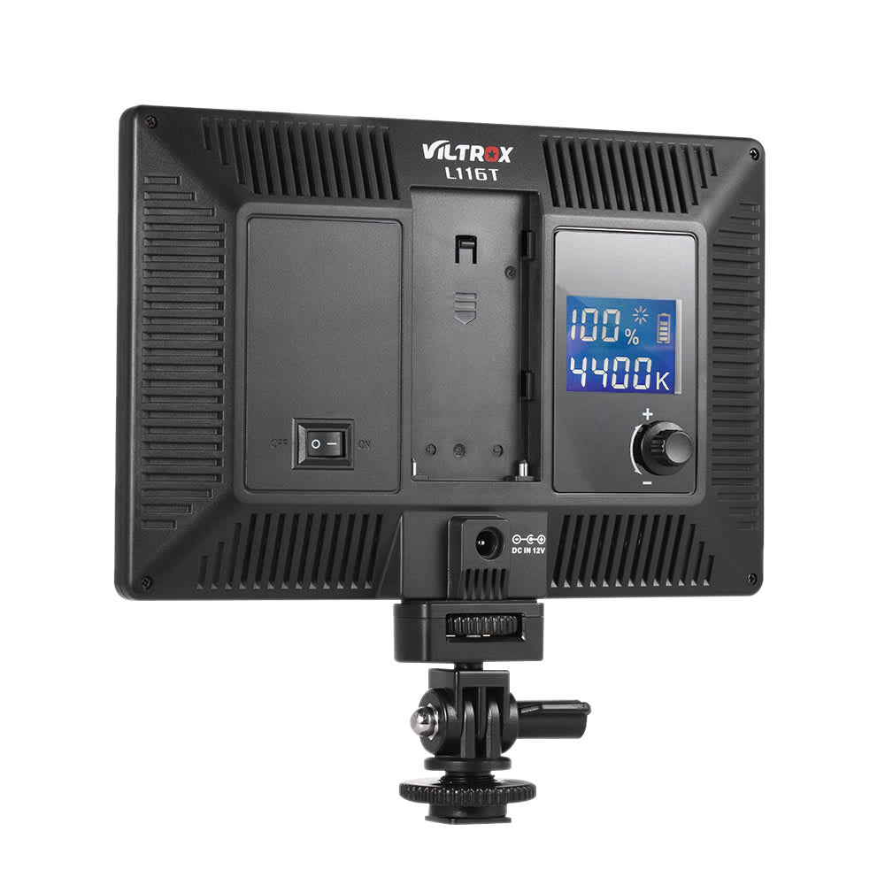 Viltrox L116T Professional Ultra-thin LED Video Light Photography Fill Light for Canon Nikon Sony Panasonic DSLR Camera and Camcorder