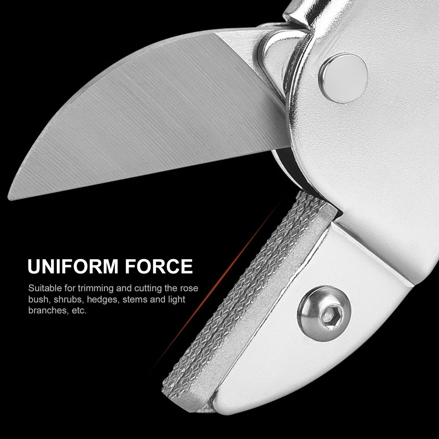 Secateurs Steel Blade Pruning Shears with Ergonomic Handles Gardening Pruning Scissors - L