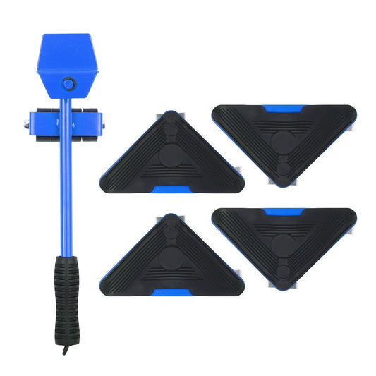 Moving Tool Heavy Duty Furniture Lifter with 4 Sliders Shifter Object Mobile Tool Mover Household Hand Tool Set - Blue