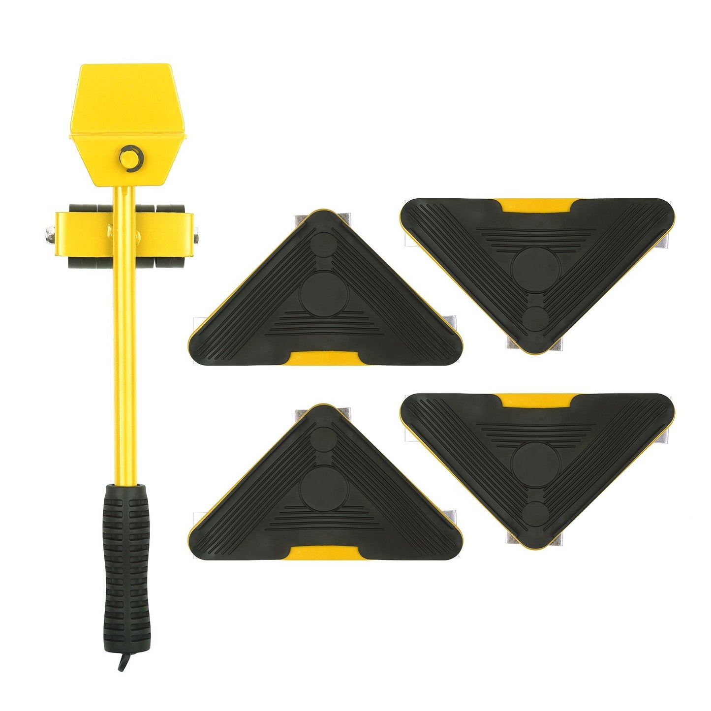 Moving Tool Heavy Duty Furniture Lifter with 4 Sliders Shifter Object Mobile Tool Mover Household Hand Tool Set - Yellow
