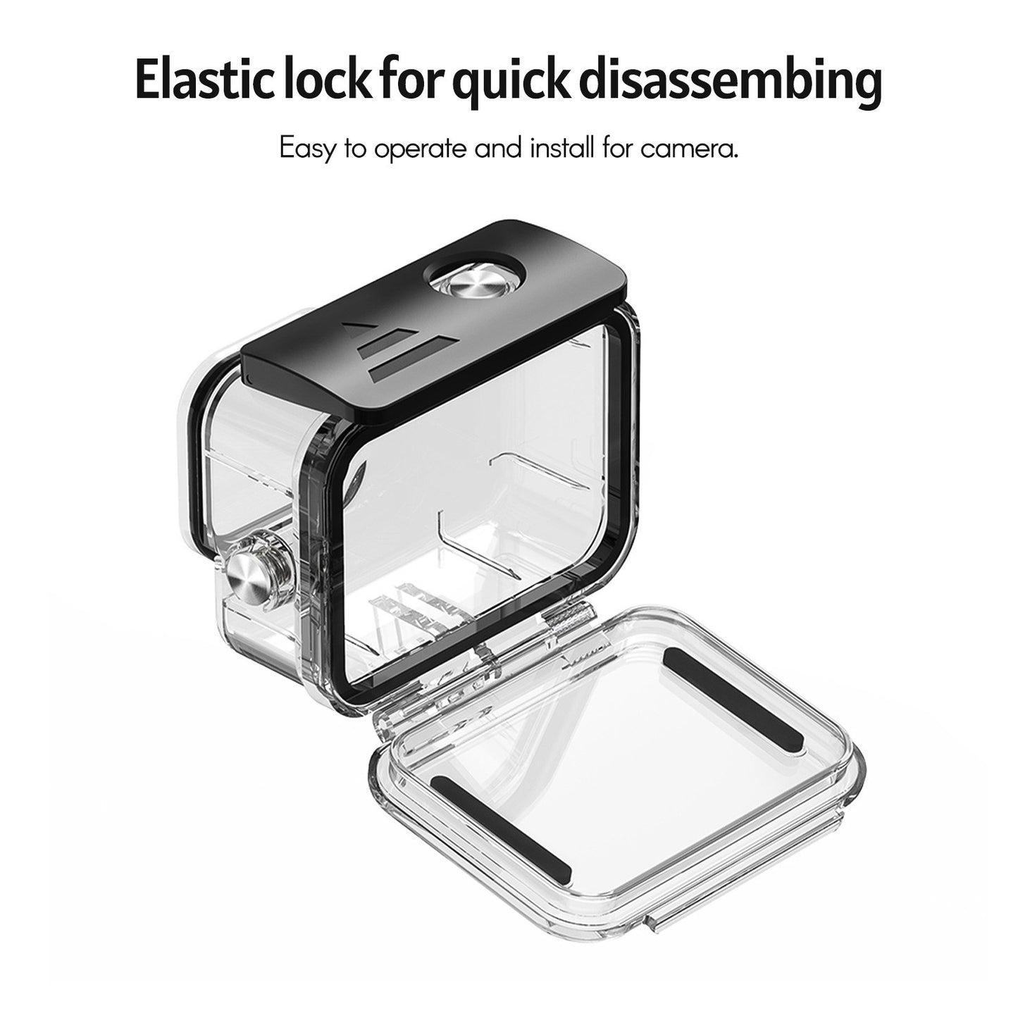 Ulanzi Protective Waterproof Case Diving Housing Underwater 60m Replacement for GoPro Hero 9 Black